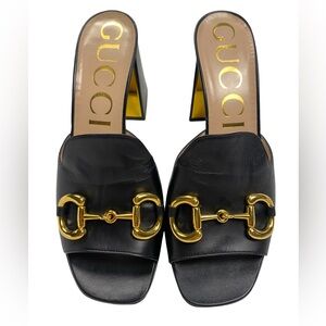 GUCCI Baby Horsebit Slide Sandal